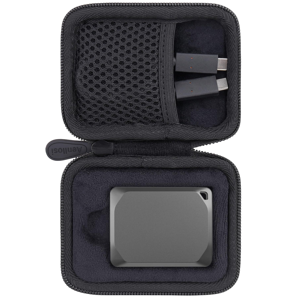 Aenllosi Hard Carrying Case for Crucial X9/X9 Pro/X10 Pro 1TB/2TB/4TB Portable SSD, Protective Case for Crucial USB Drive, External Solid State Drives