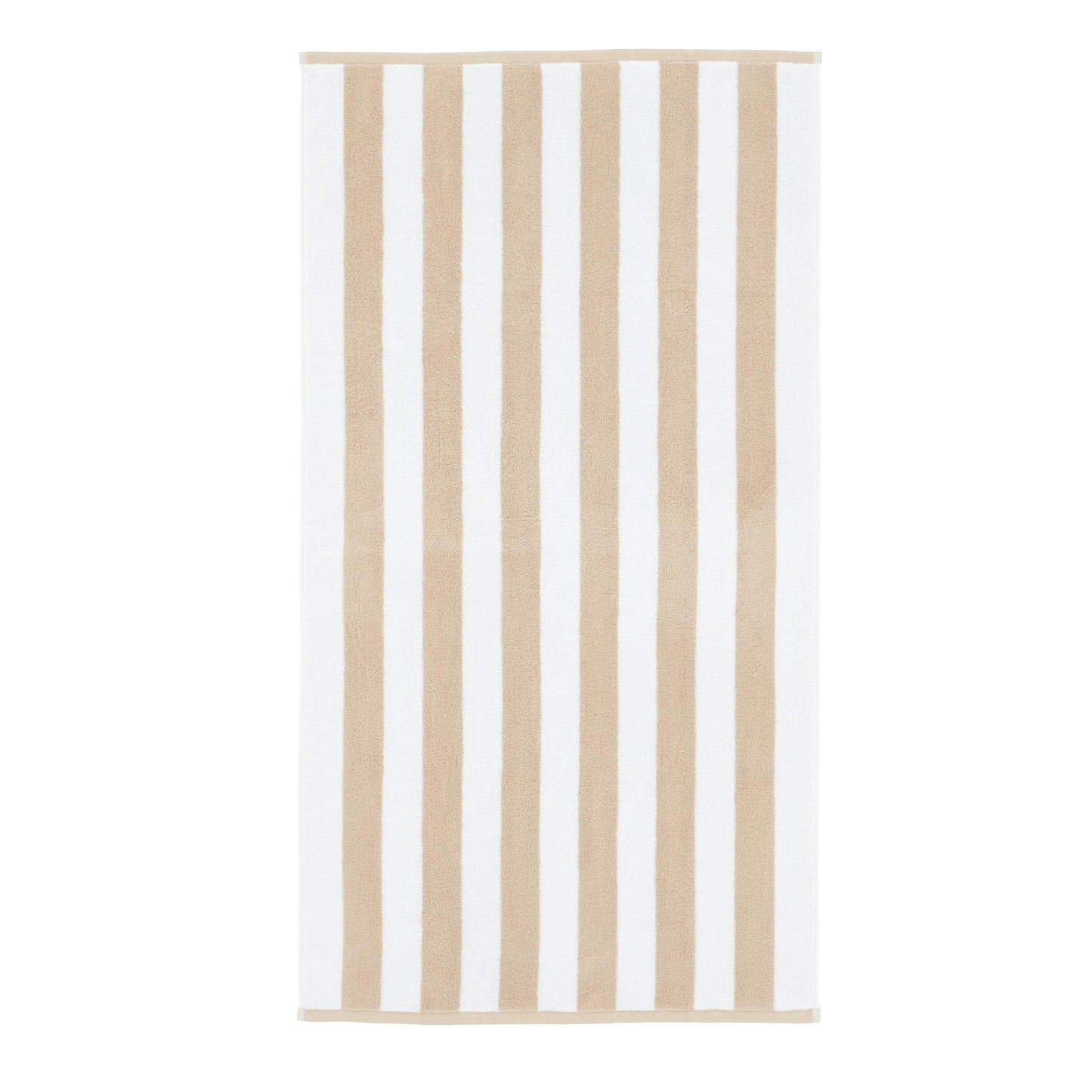 Bianca Reversible Stripe 50x85cm Cotton Jacquard Hand Towel Natural