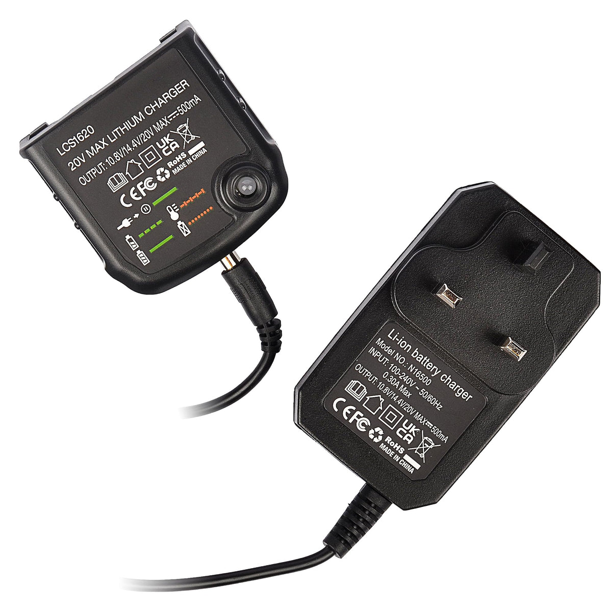 LCS1620 Lithium-ion Battery Charger for Black and Decker 14.4V 18V 20V li-ion Battery LBXR20 LBXR20-OPE LB20 LBX20 LBX4020 LB2X4020 LBXR2020-OPE