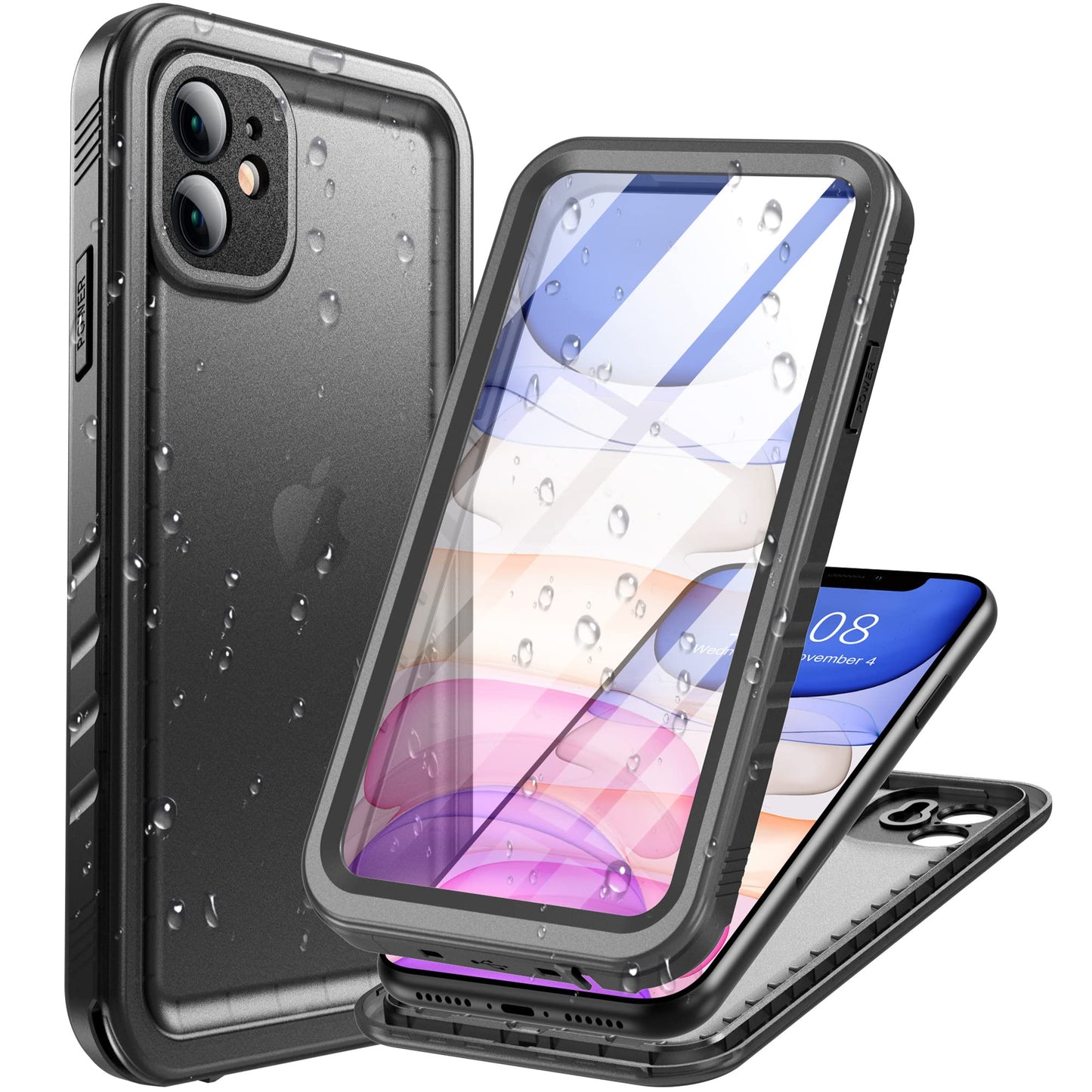 Cozycase for iPhone 11 Waterproof Shockproof Case with Screen/Camera Protector - Unbreakable/Heavy Duty/Front and Back Cover ?360 Full Body