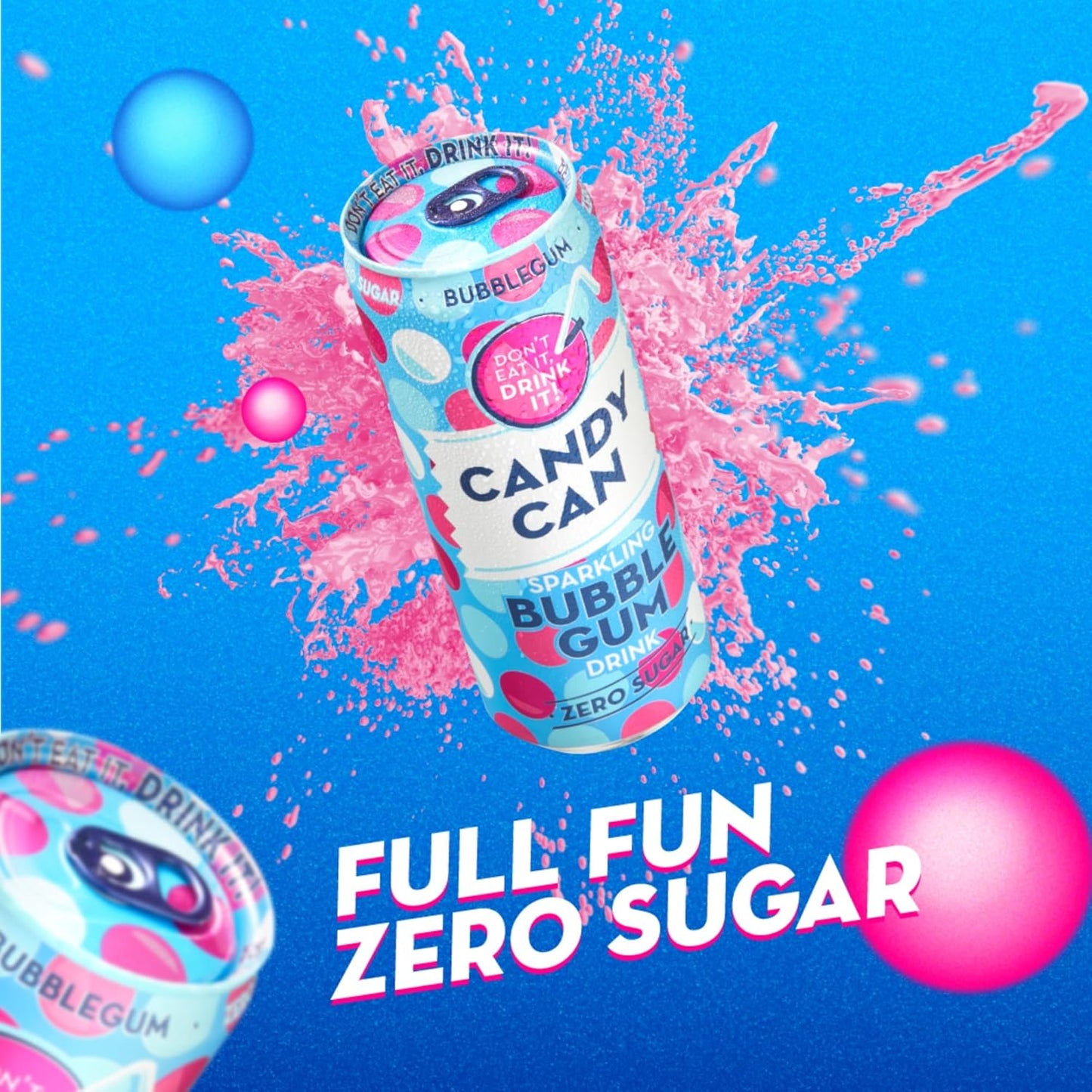 Candy Can Bubblegum Zero Sugar 330ml