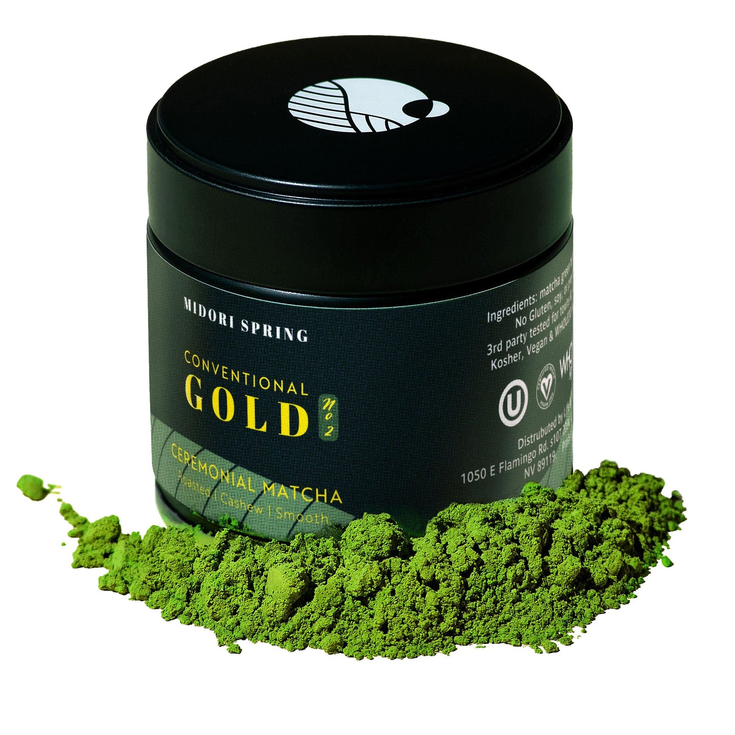 Midori Spring Gold No.2 - Conventional Ceremonial Grade Matcha - Smooth Nutty Blend, Japanese Green Tea Powder (Gold No2)