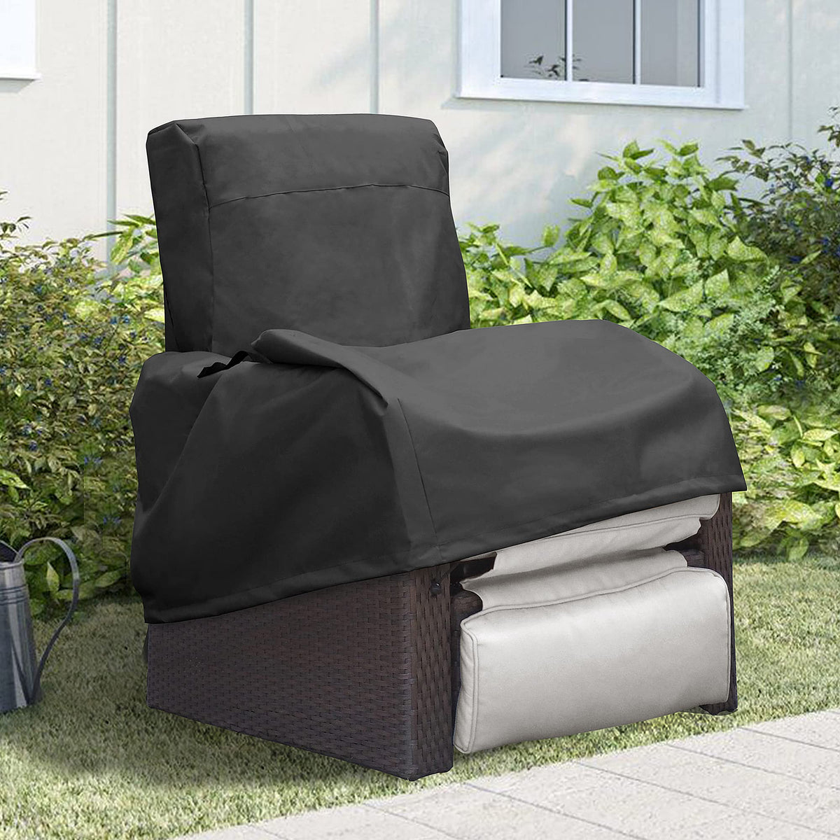 ATR ARTTOREAL Garden Chair Covers Waterproof,Outdoor Patio Furniture Chair Protective Storage Cover, Heavy Duty Stacking Chair Cover Fits up to 82D