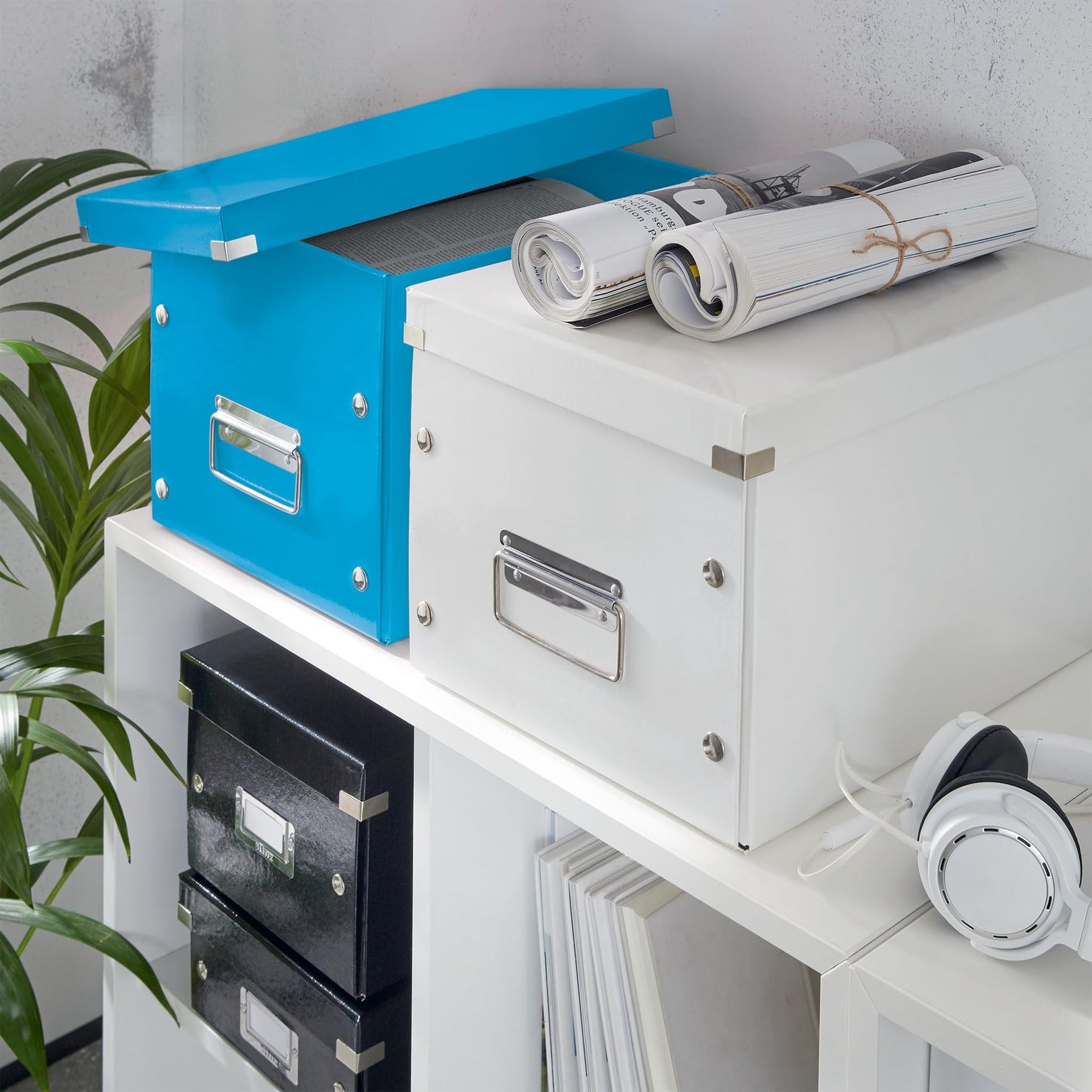 Leitz Large Storage Cube, Blue, Click and Store Range, 61080036