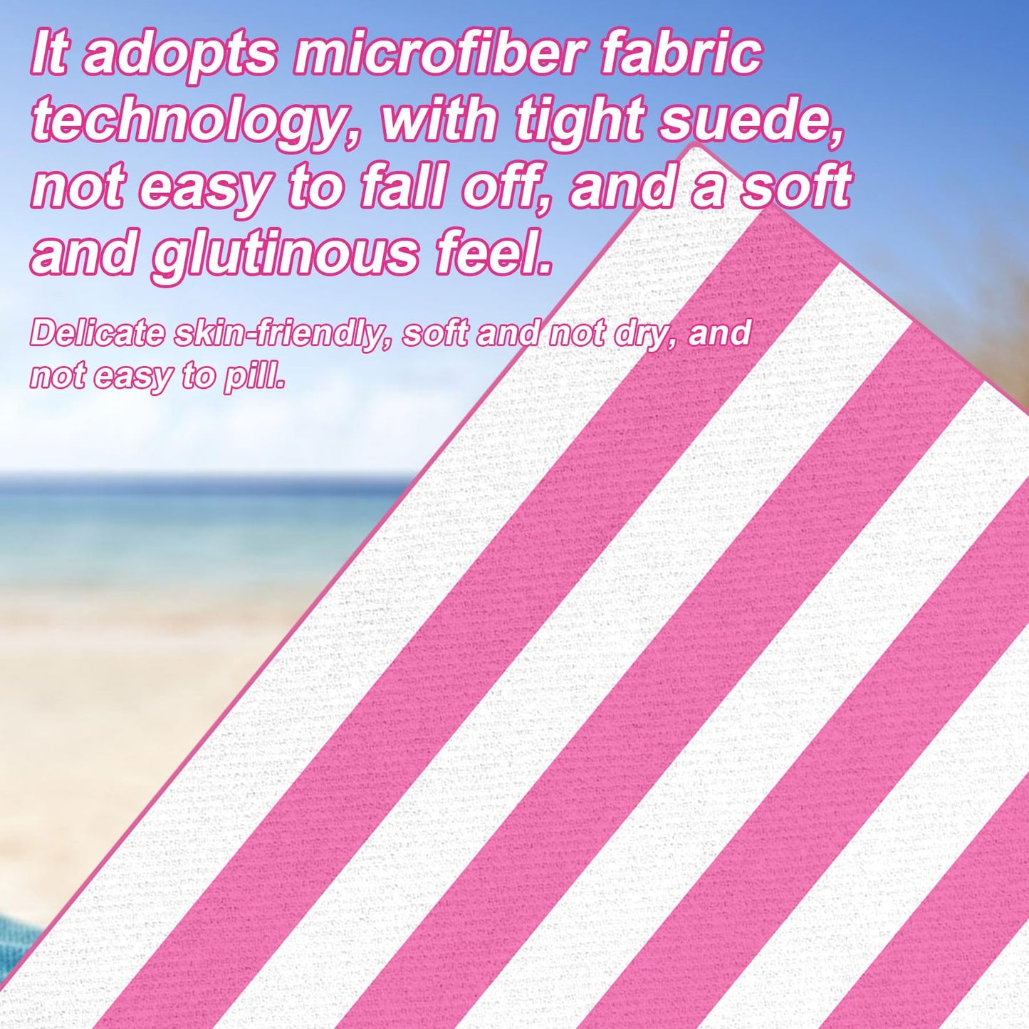 MUZHUPGUZ 1 PCS 75 x 150cm Large Microfibre Beach Towels for Adults