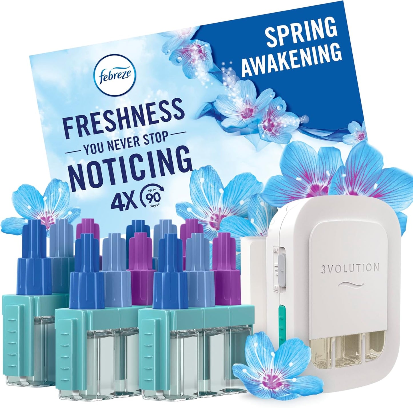 Febreze 3Volution Air Freshener Plug-In Starter Kit, New but open, scruffy box