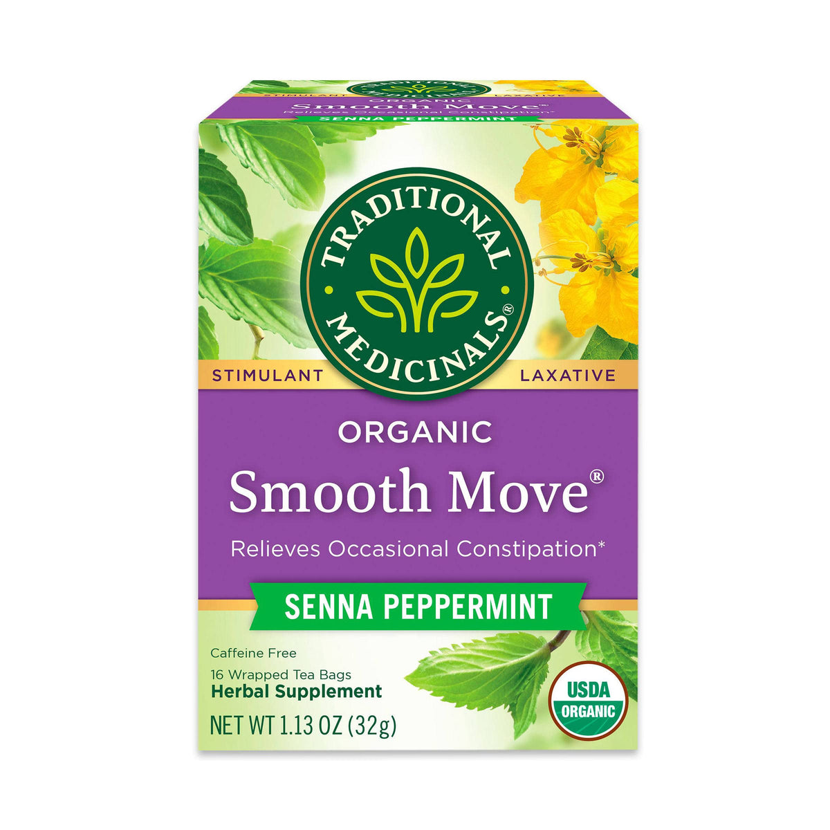 Traditional Medicinals Organic Smooth Move Peppermint 16 Tea Bags
