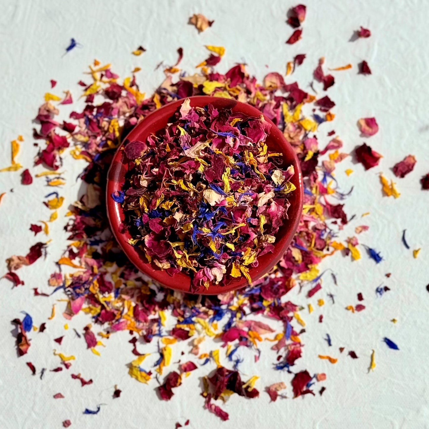 Edible ?Over The Rainbow? Natural Dried Flower Petal Mix - 50g - Certified Food Grade (336)