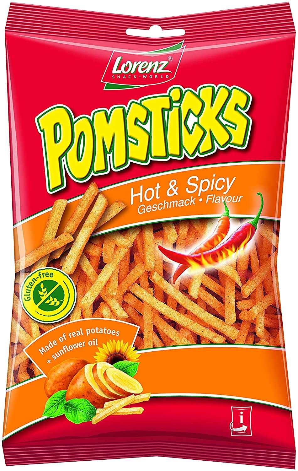 Pomstick Hot & Spicy 85 g Pack of 10