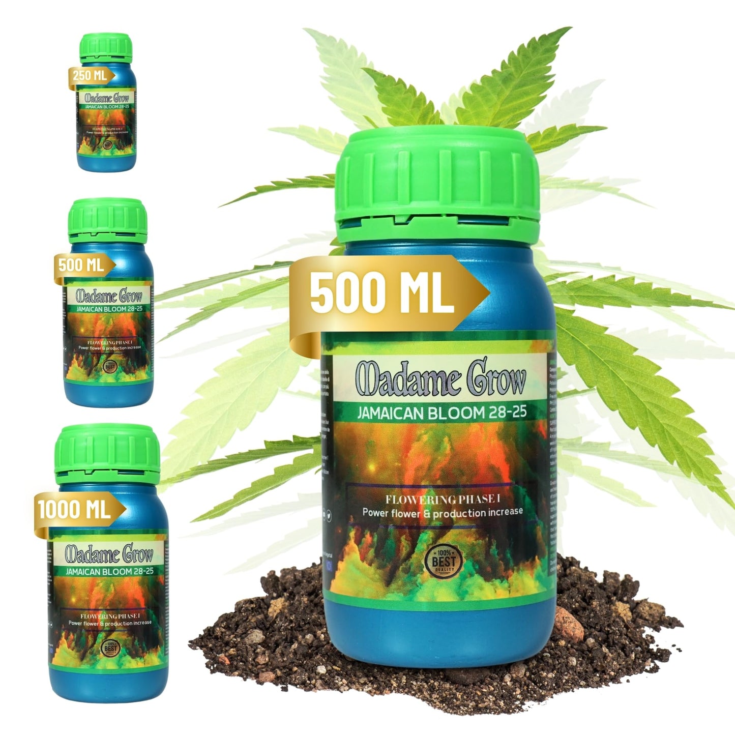 MADAME GROW - Organic Fertilizer - Flowering Fertilizer - FLORAISON - JAMAICAN BLOOM - (500mL)