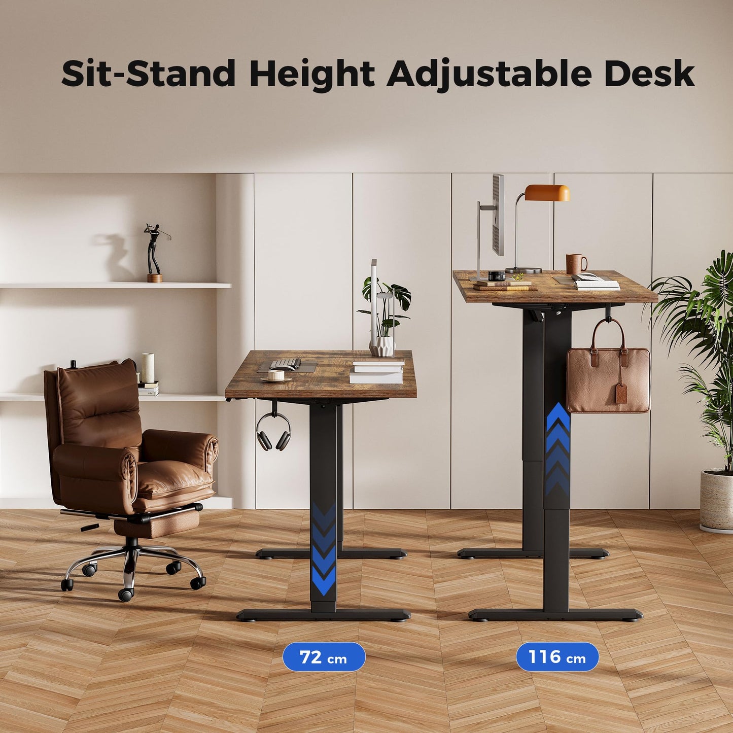 Agilestic Electric Standing Desk, 2 Memory Buttons, 120x60cm