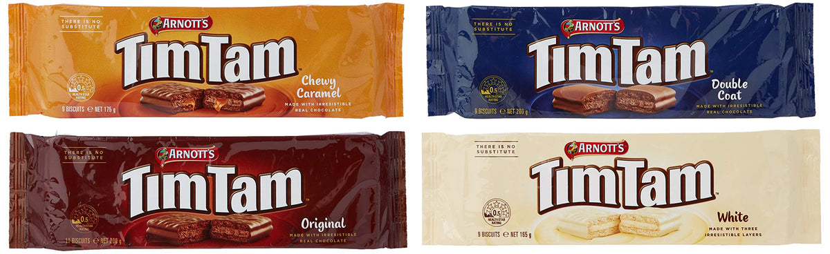 Candy Arnott's Tim Tam Sampler (Original, Double Coat, Caramel, White), 800 g