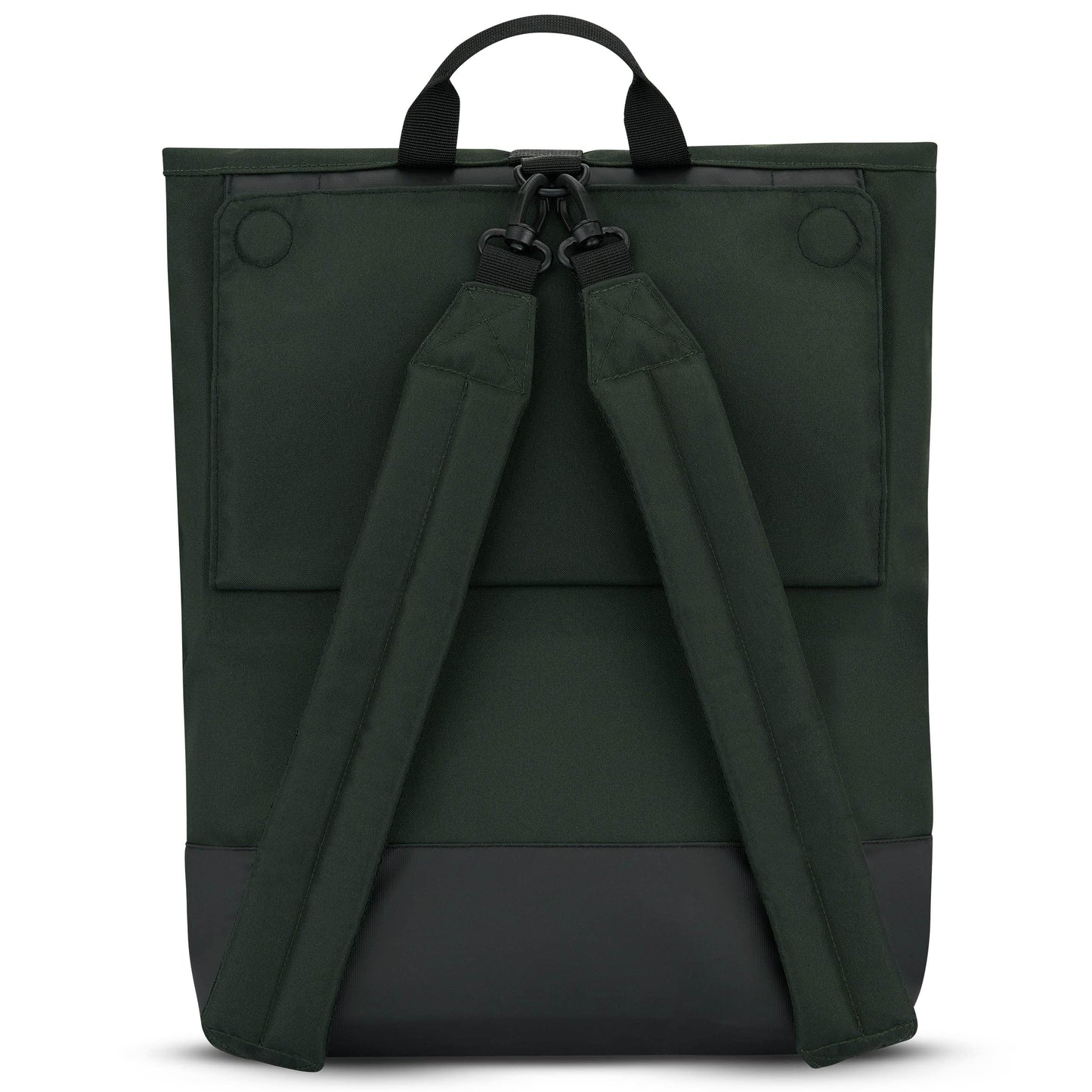 LARKSON Bike Pannier Dark Green - Tammo Bike - 2 in 1 Cycle Backpack & Bicycle Bag for Rear Carrier, Made of Recycled Material - Water-Repellent