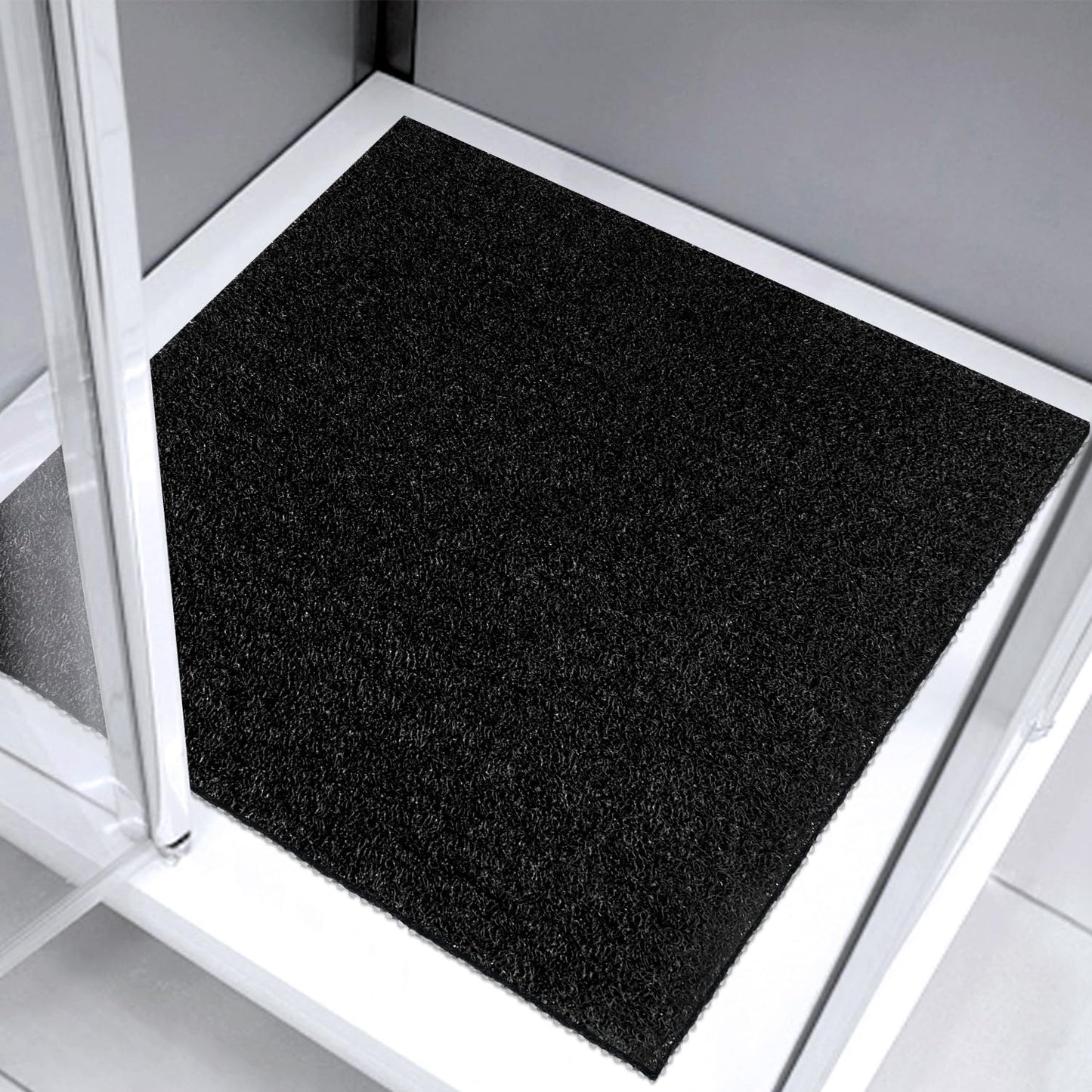 Lurowo Shower Mat Non Slip 54x54cm,Square Shower Anti Slip Mat, Loofah Shower Mat Foot Massage Anti Mould, Non Slip Shower Mats For Inside Shower &