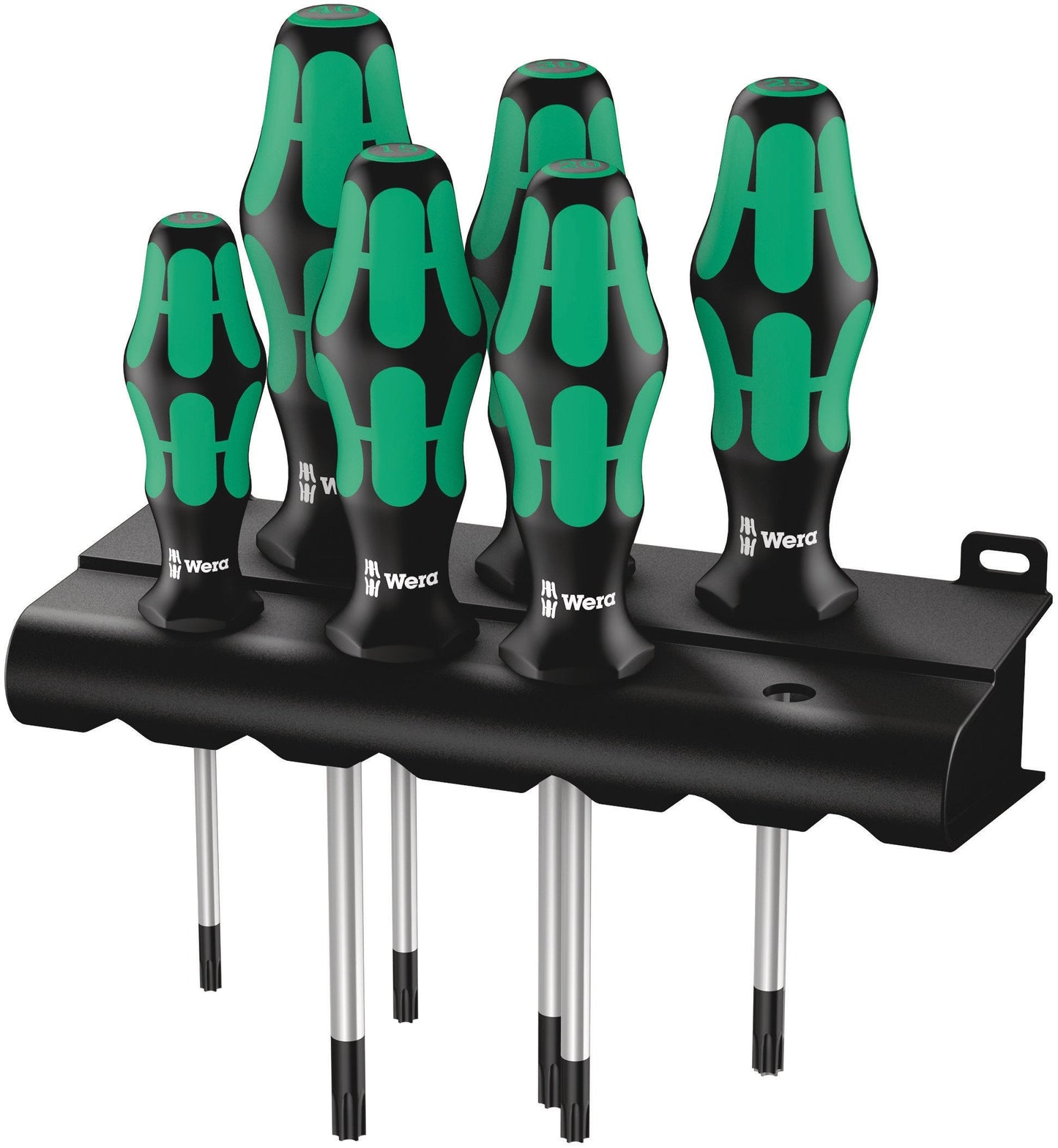 Wera 367/6 TORX? Kraftform screwdriver set with rack, 6pc, 05028062001,Multi-colour,315 x 155 x 40 mm
