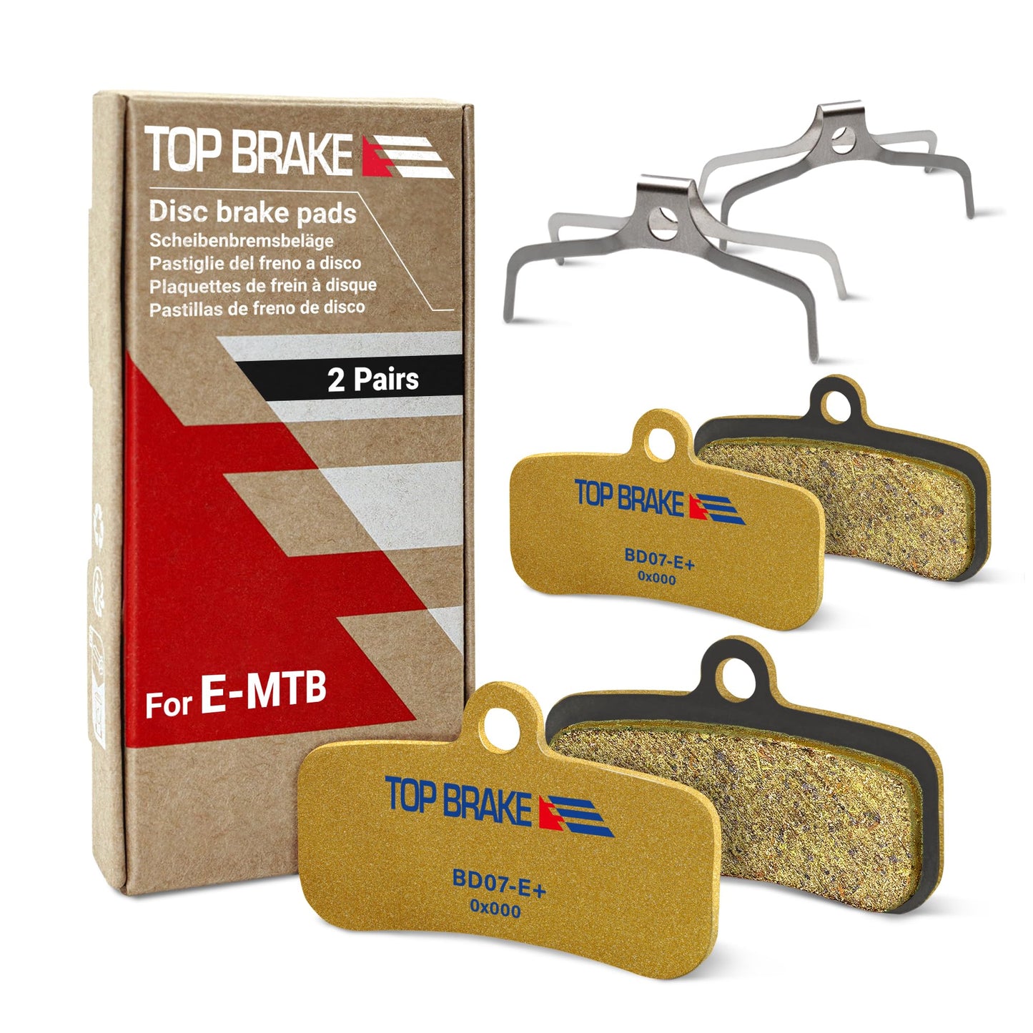 TOP BRAKE 2 Pairs Disc Bike Brake Pads for Shimano 4 Piston Saint BR-M810 M820 Zee M640 XTR-M9120, Deore XT BR-M8020, M8120,M6120,BR-MT420,MT510,MT520