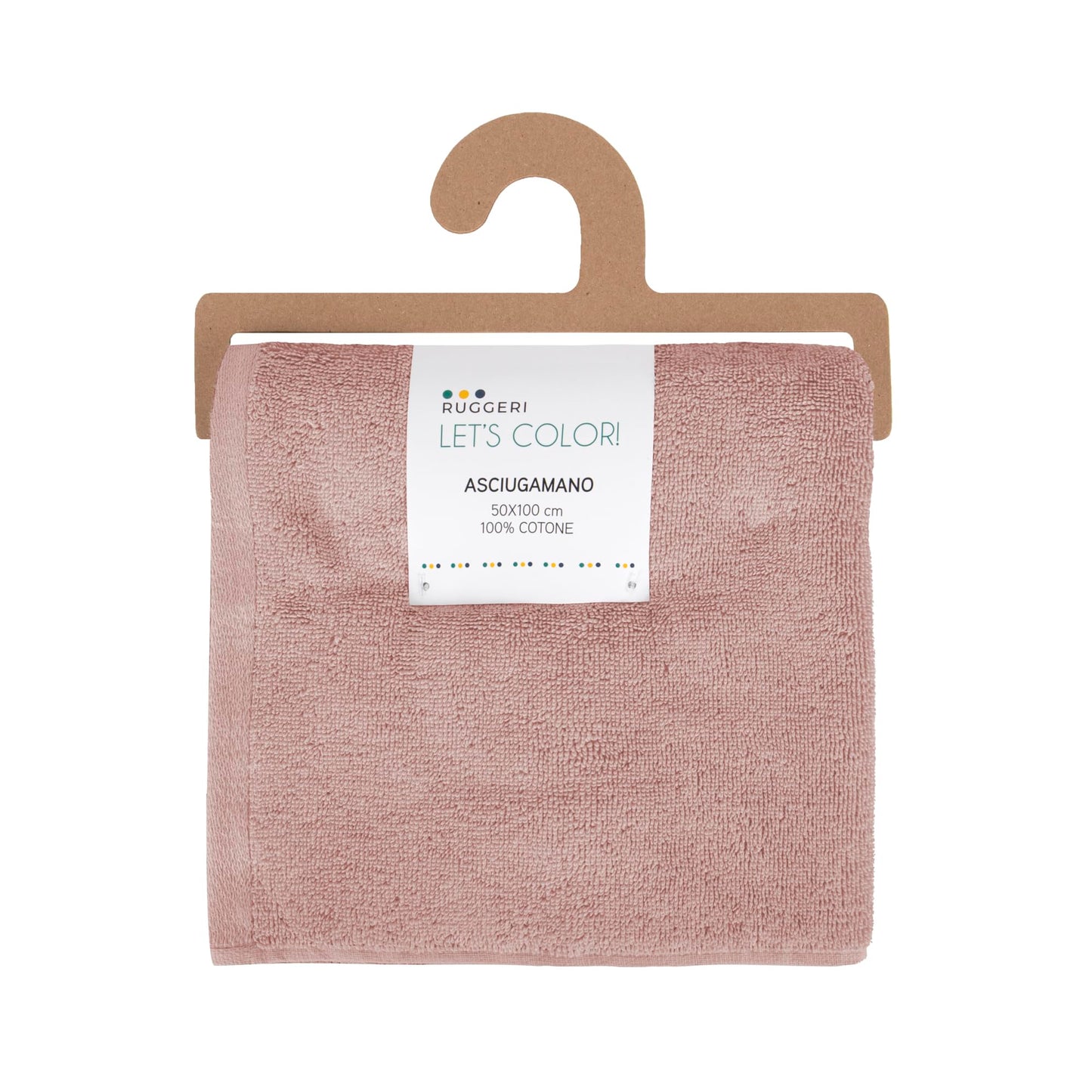 Ruggeri, Set 3 Piece Hand Towel Set, 50x100 cm, Soft Cotton, Pink