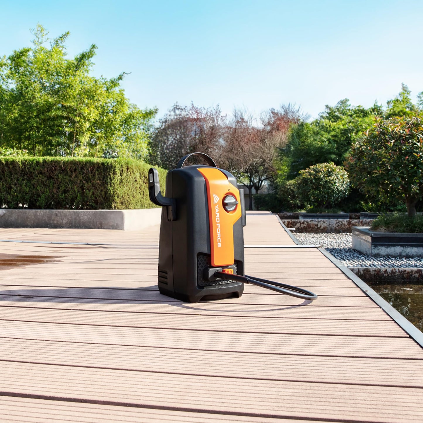 Yard Force EW U11E Electric Pressure Washer, 1600W, 120 Bar, 400L/h Flow Rate, 3m Hose