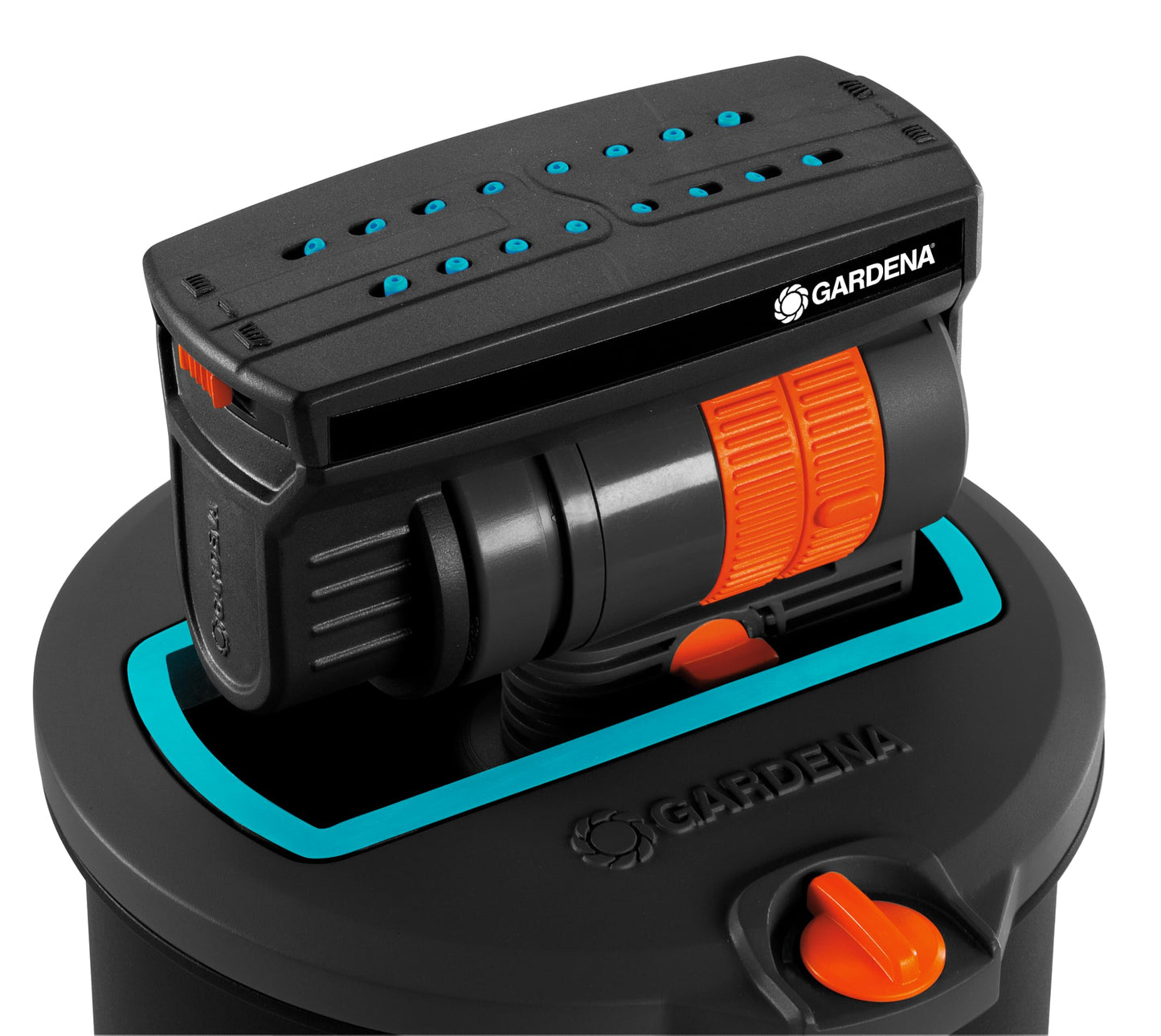 Gardena OS 140 pop-up rectangular sprinkler: sprinkler system for square and rectangular areas up to 140 m? in size, fitted flush to the ground
