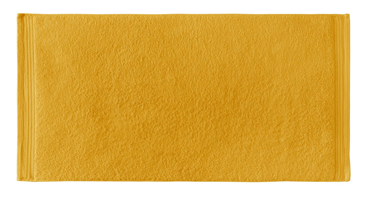 RIZO Top Towel - Set of 2 Bidet Towels - Bath Towels - Small Towels - 100% Combed Cotton - 600 g/m2 - Measure 30 x 50 cm - Gold