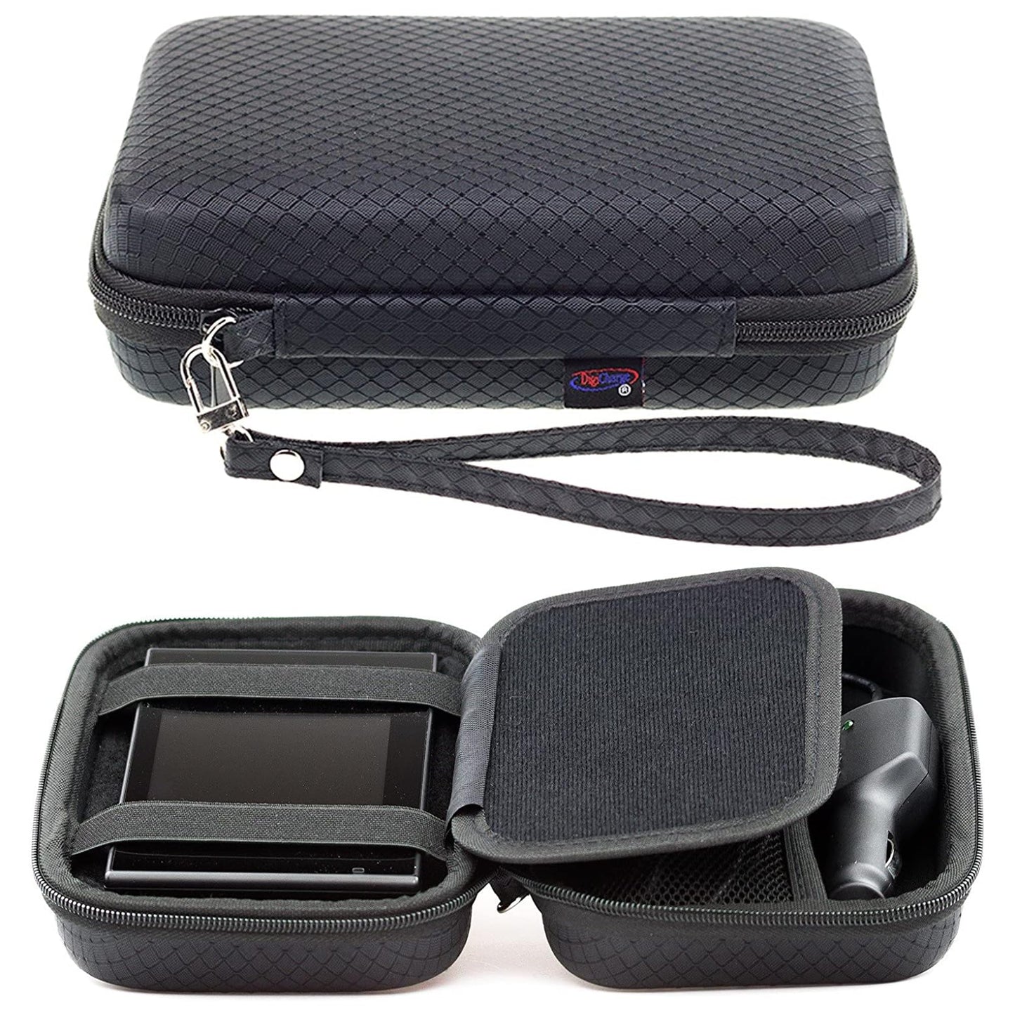 Digicharge Carry Case For 7 Inch Sat Nav Garmin TomTom Drivesmart 76 86 Dezl LGV720 LGV710 Dezlcam Fleet 780 790 785 TomTom Go Camper Max Discover
