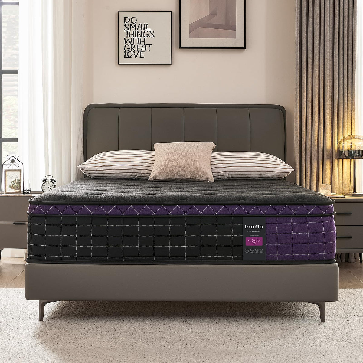 Inofia Single Mattress 3FT,30CM Memory foam Pocket Sprung