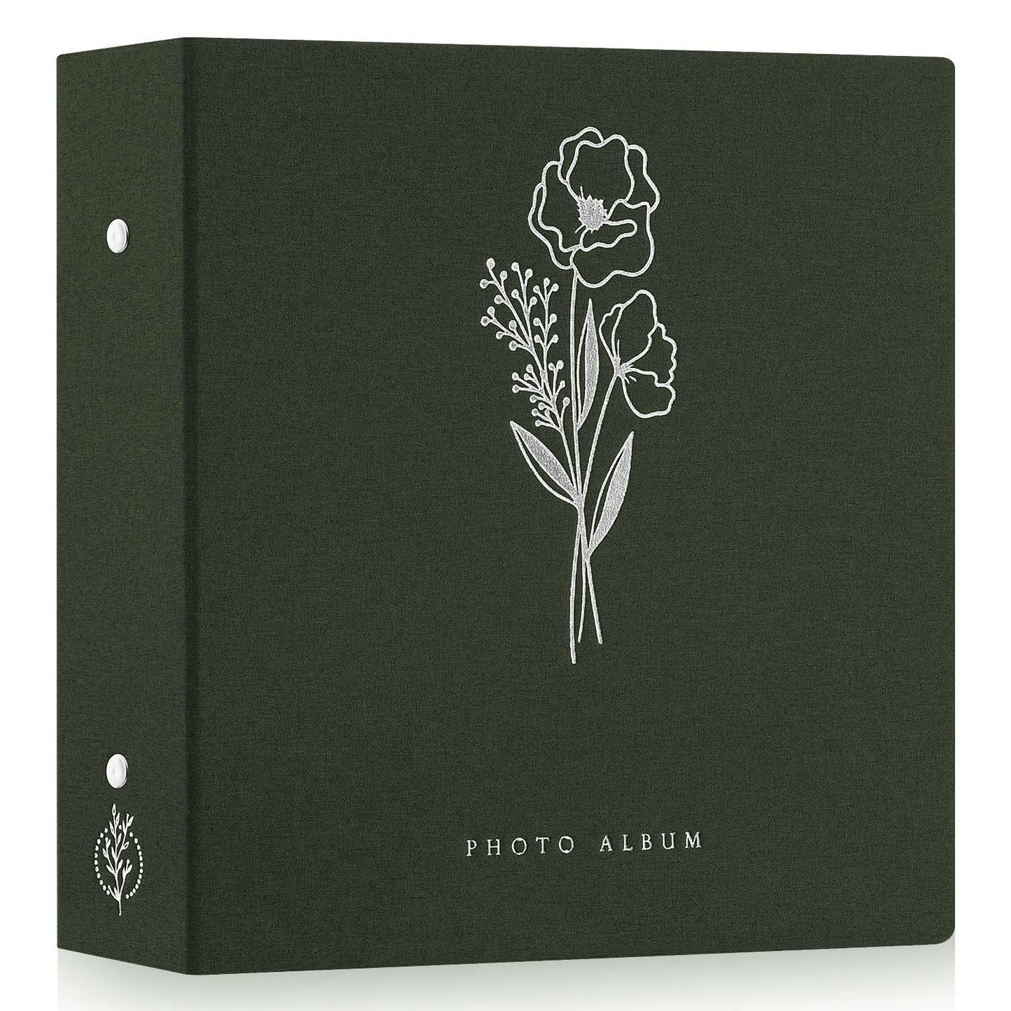 Lanpn Photo Album 6x4 Slip in, Linen Extra Large Capacity 1000 Pockets Photo Albums Holds Landscape and Portrait 10x15cm Picture Green