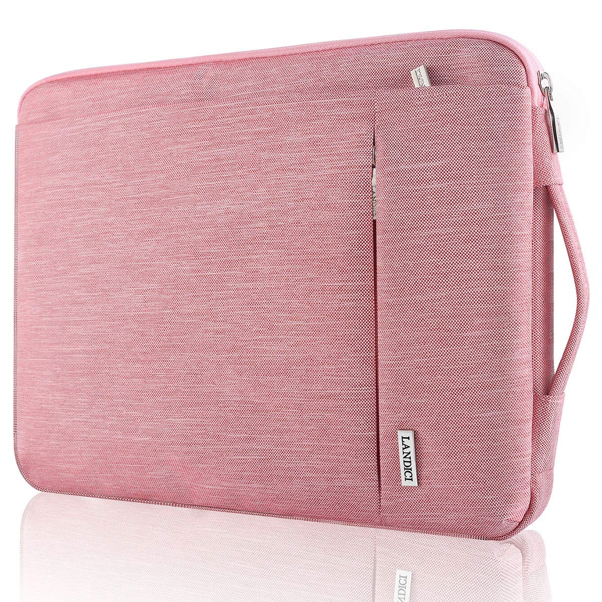 Landici 360?Protective Laptop Sleeve Case 15.6 Inch, Waterproof Computer Bag Cover with Handle for MacBook Air 15, MacBook Pro 15/16, 15-16 Inch Dell