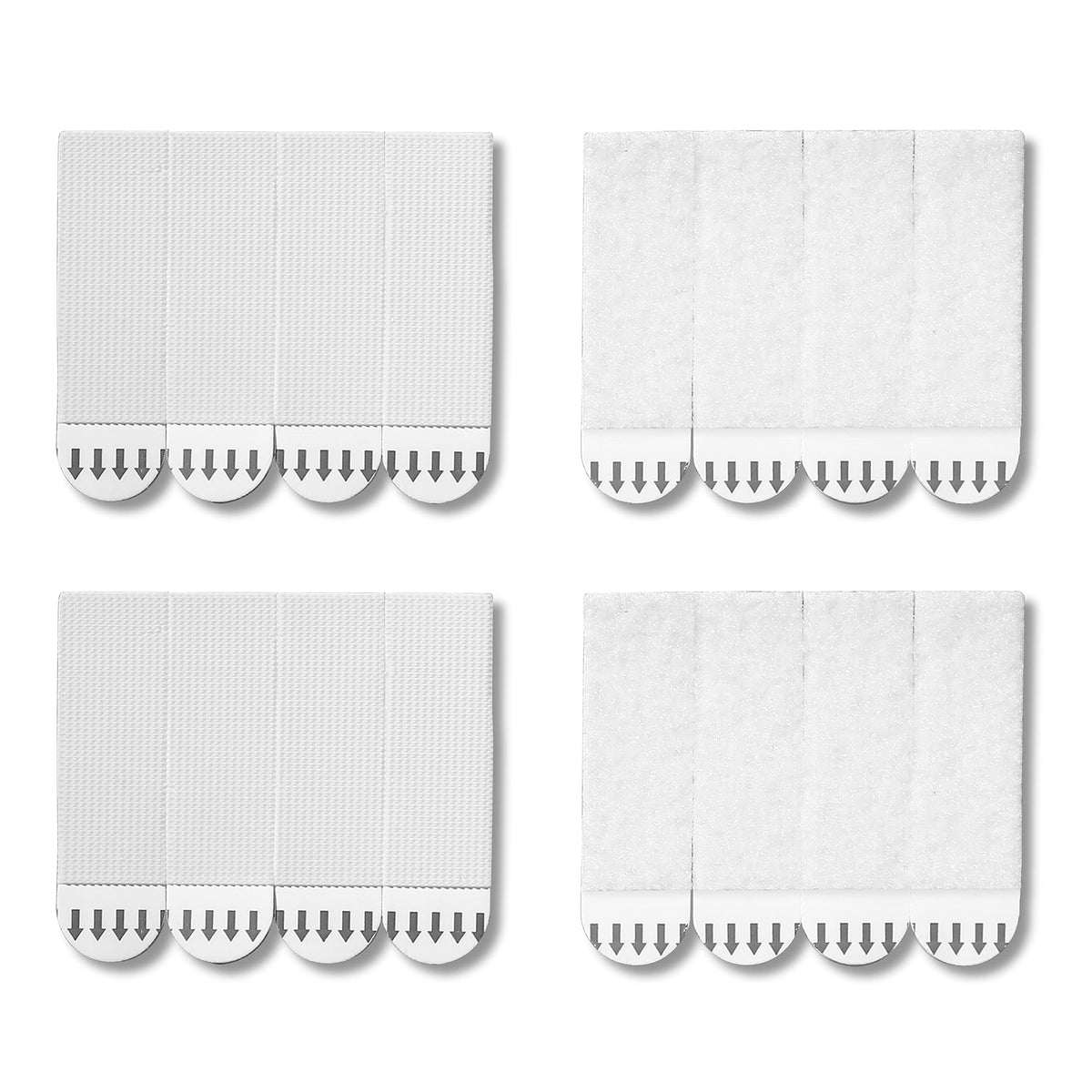 JELLYSUB 32-Pairs(64 Strips) Medium Picture Hanging Strips Heavy Duty, Hook and Loop Tape Damage Free, Water-Resistant Adhesive for Frame Hanging and