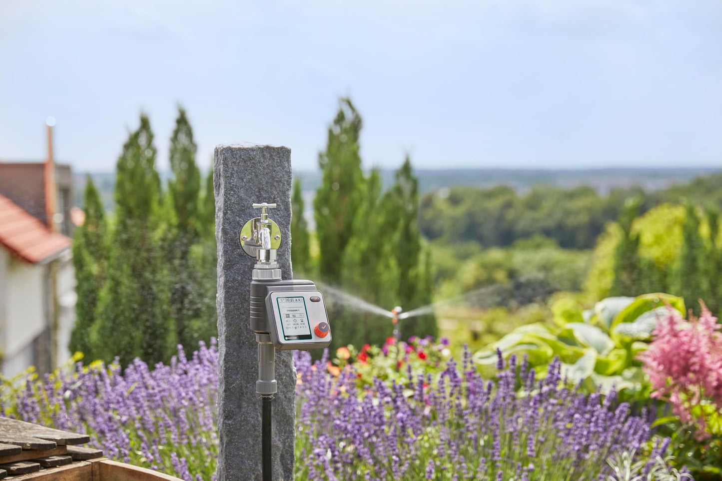 Gardena Watering Control Master: Automatic and time-saving watering, 6 schedules, LCD display, Water Now function, Safe-Stop (1892-20)