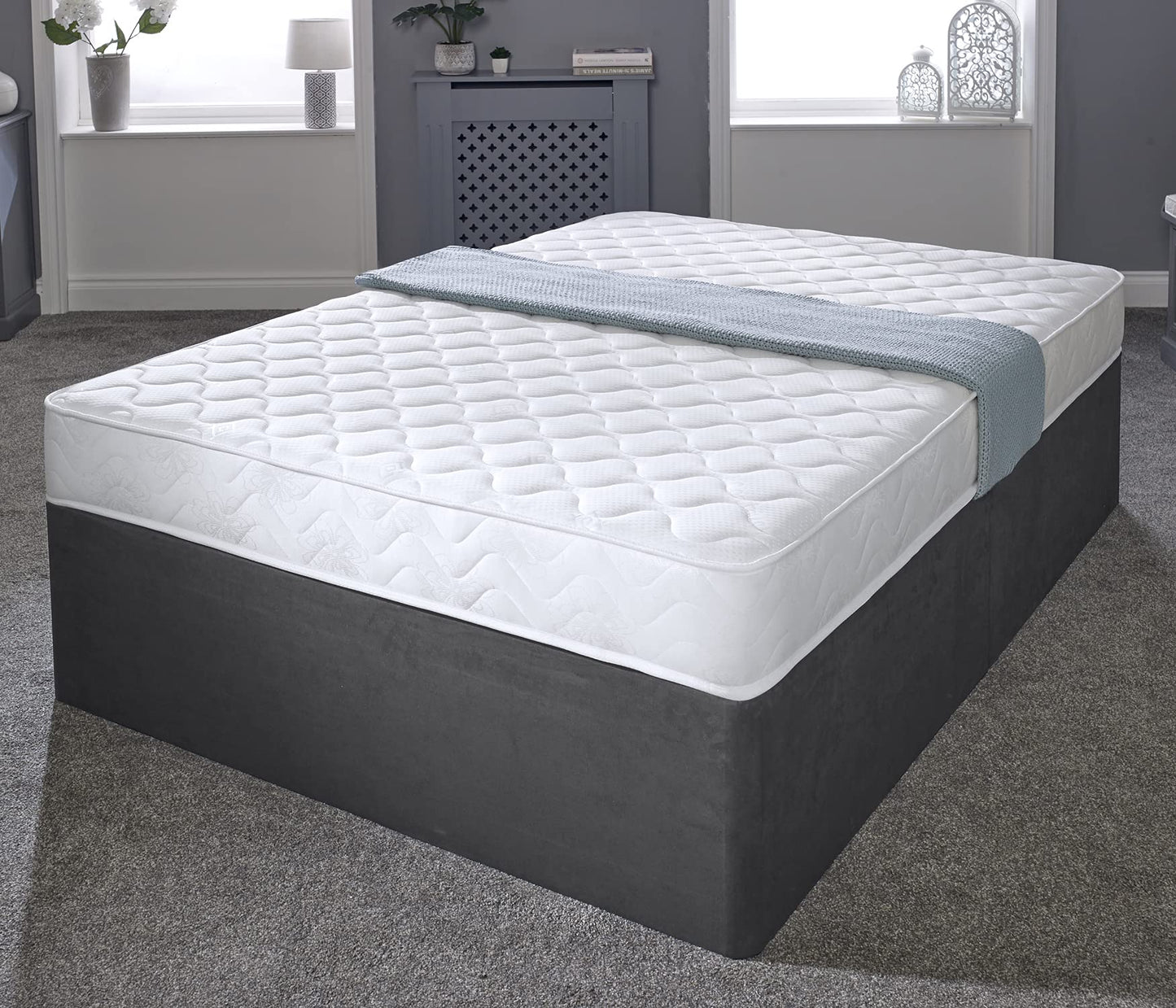 Extreme Comfort Flame Essentials Mattress | 4ft Small Double (120cm x 190cm) | Foam-Free Bonnell Spring | Plush Feel | Cooltouch Plus Sleep Surface |