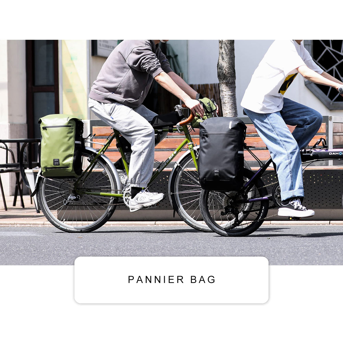 Rhinowalk Bike Pannier Bag Waterproof 22L Bicycle Rear Rack Trunk Bag for Cycling Bicycling Traveling Riding