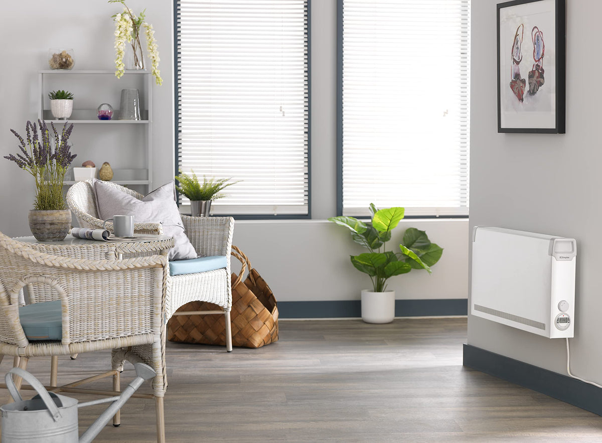 Dimplex Freestanding and wall mountable Convector with electronic thermostat Plus 7 day timer, White/Grey, 3 kW