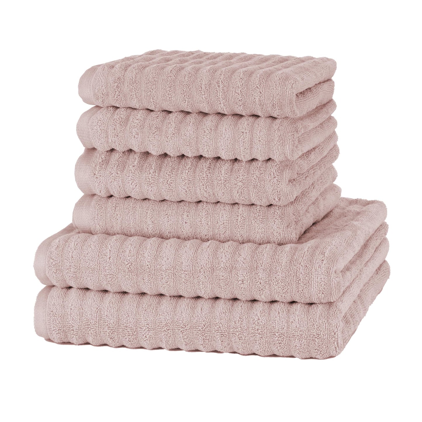 Merana OSLO towel set | quick-drying, soft & lint-free | terry luxury quality | 100% cotton terrycloth | OEKO-TEX | 590 GSM | gift set | Pink