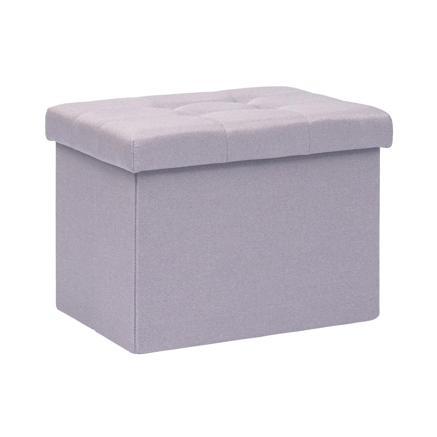 Bonlife Storage Ottoman, Folding Small Foot Rest,Toy Chest Storage Footrest Seat, Footstool for Living Room, Bedroom, Dorm