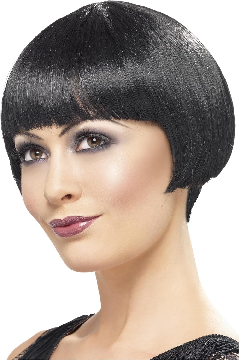 Smiffys 20's Flapper Bob Wig - Black New but open scruffy box