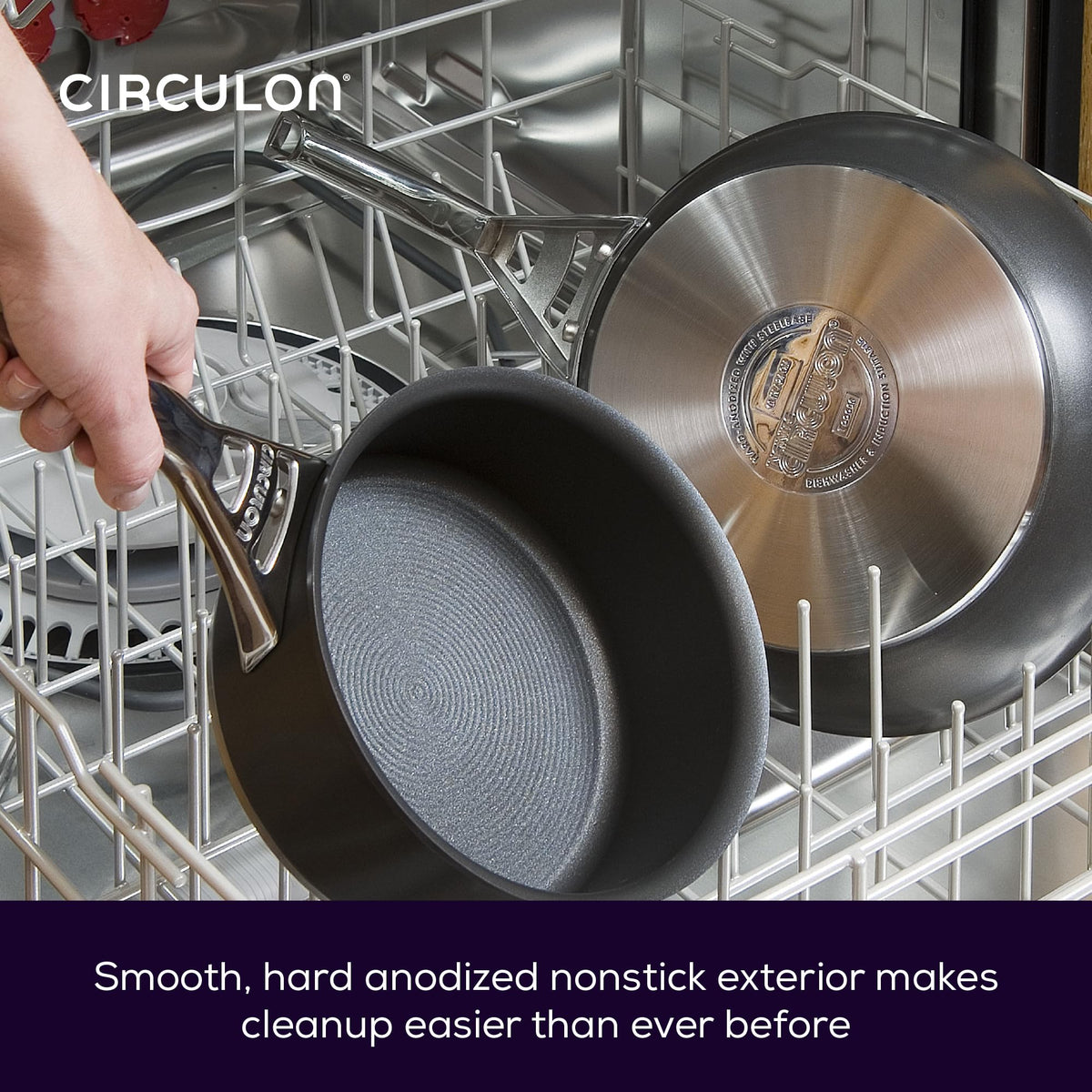 Circulon Infinite Non Stick Frying Pan 20cm - Induction Frying Pan with Stainless Steel Handles, Dishwasher Safe Omelette Pan Non Stick, Durable