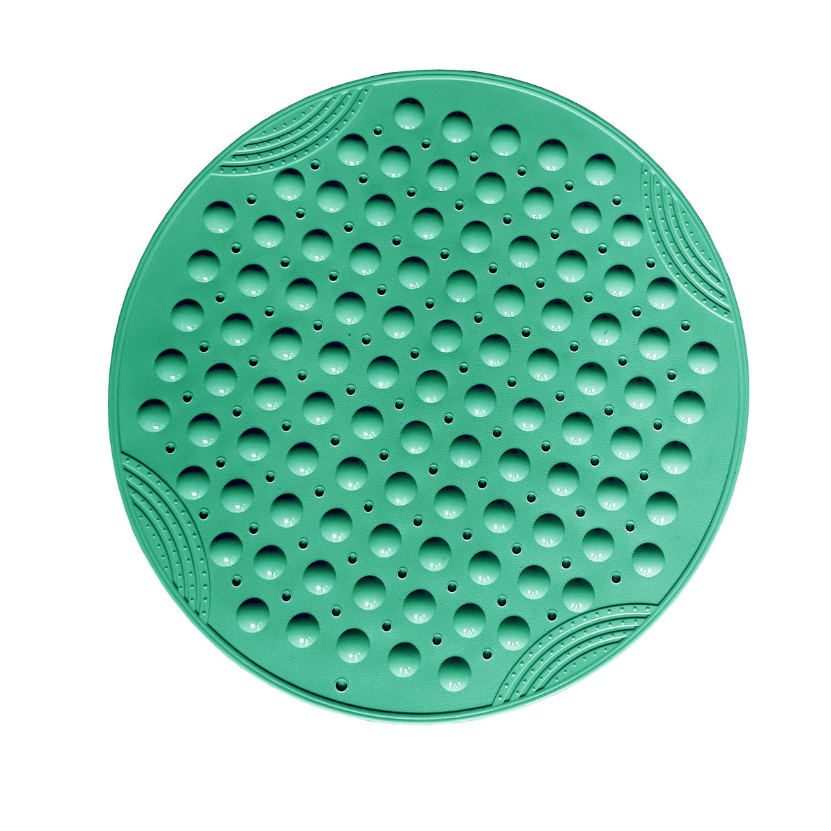 VSUSN Shower Mat Anti-Slip Round Bathtub Mat with Suction Cups Inside or Outside Showers Machine Washable Shower Bath Mat,Marrs green
