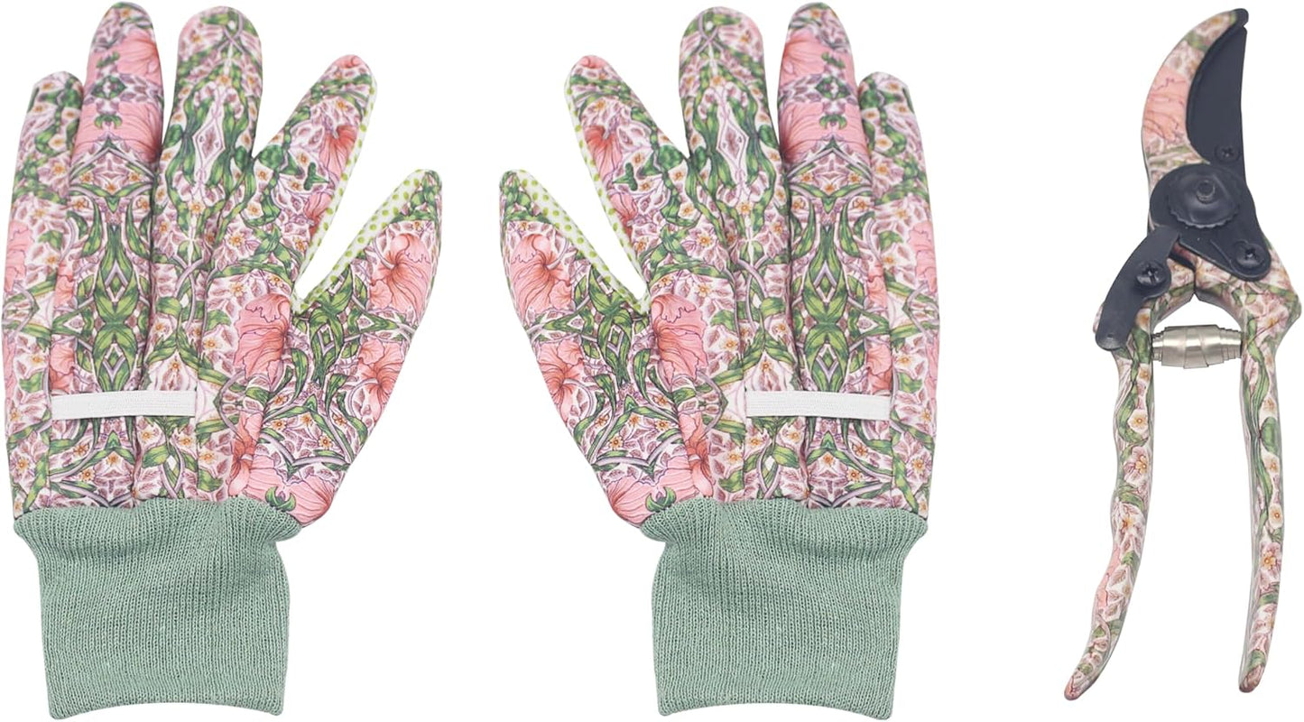 The Leonardo Collection William Morris Pimpernel Garden Tool Set For Gardening | Ideal Tool Kit & Gardening Gifts For Women & Men | Durable Garden Tools & Hand Tools For Daily Garden Work