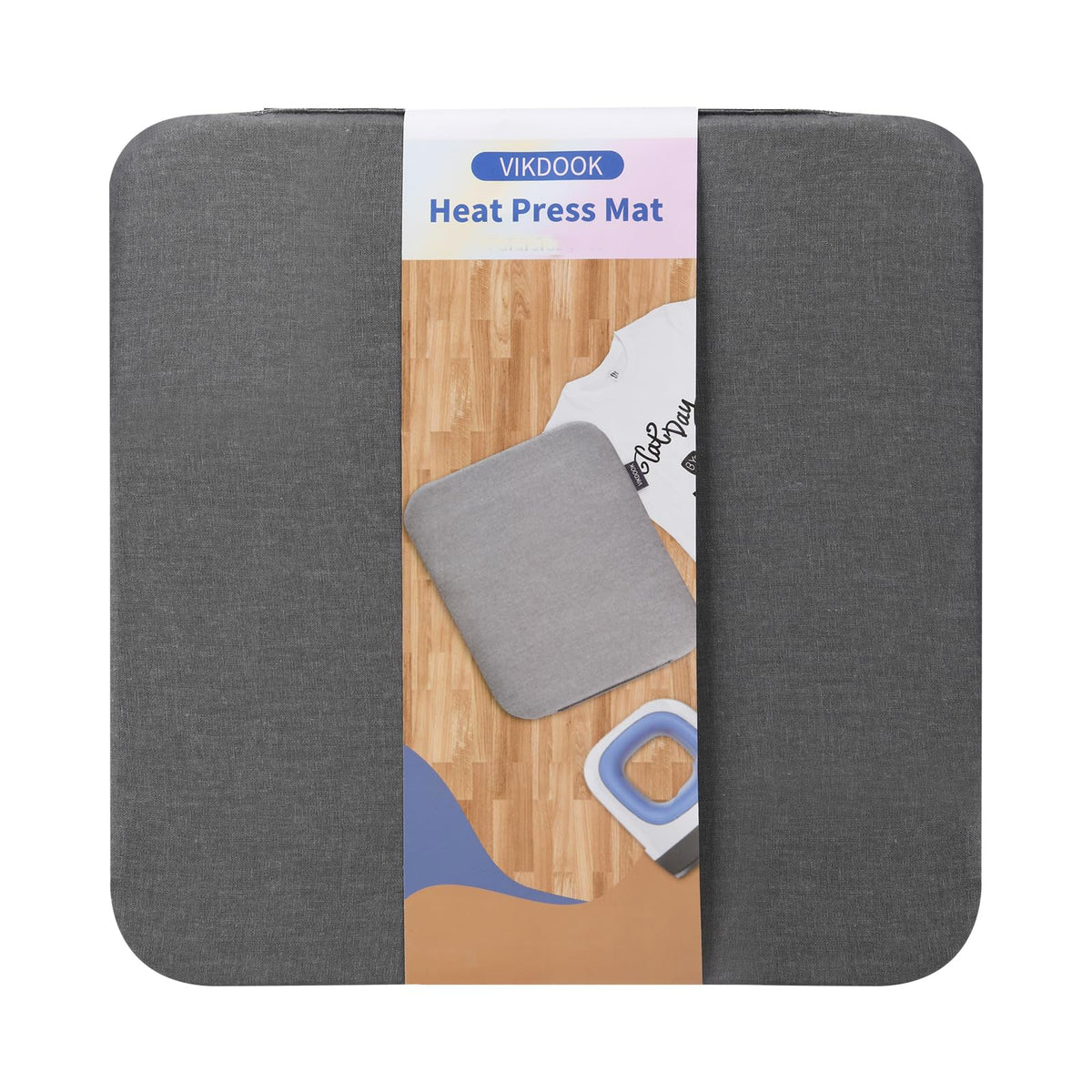 VIKDOOK Heat Press Mat Easy Press Mat Compatible with Easypress 2 8?X10? 12?X12? Mat for T Shirt HTV Vinyl Craft Ironing Transfer Projects
