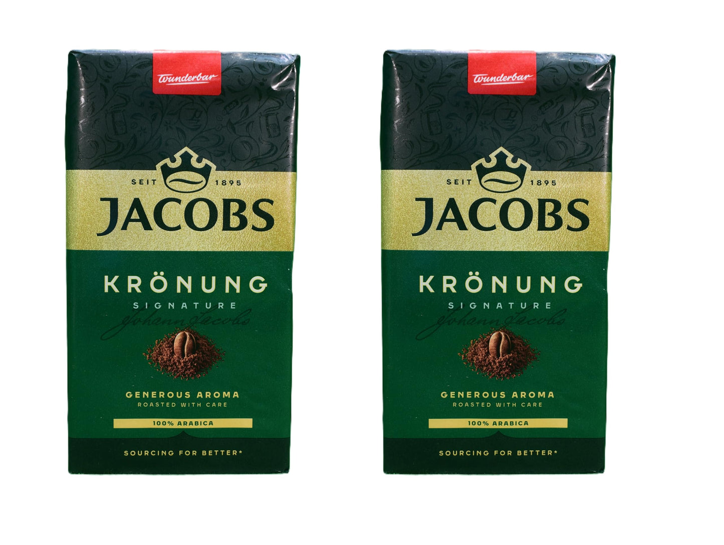 Jacobs Kronung Ground Coffee, Pack of 2- 17.6ounces by Jacob's