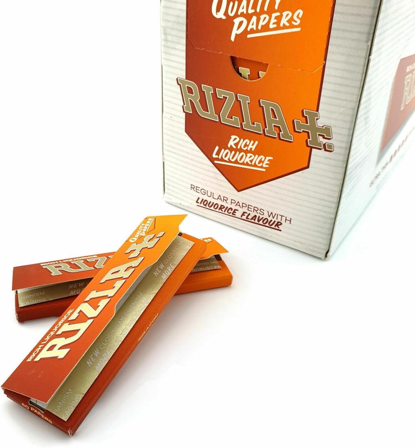 Rizla Regular Liquorice Rolling Paper Pack Of 20 Booklets