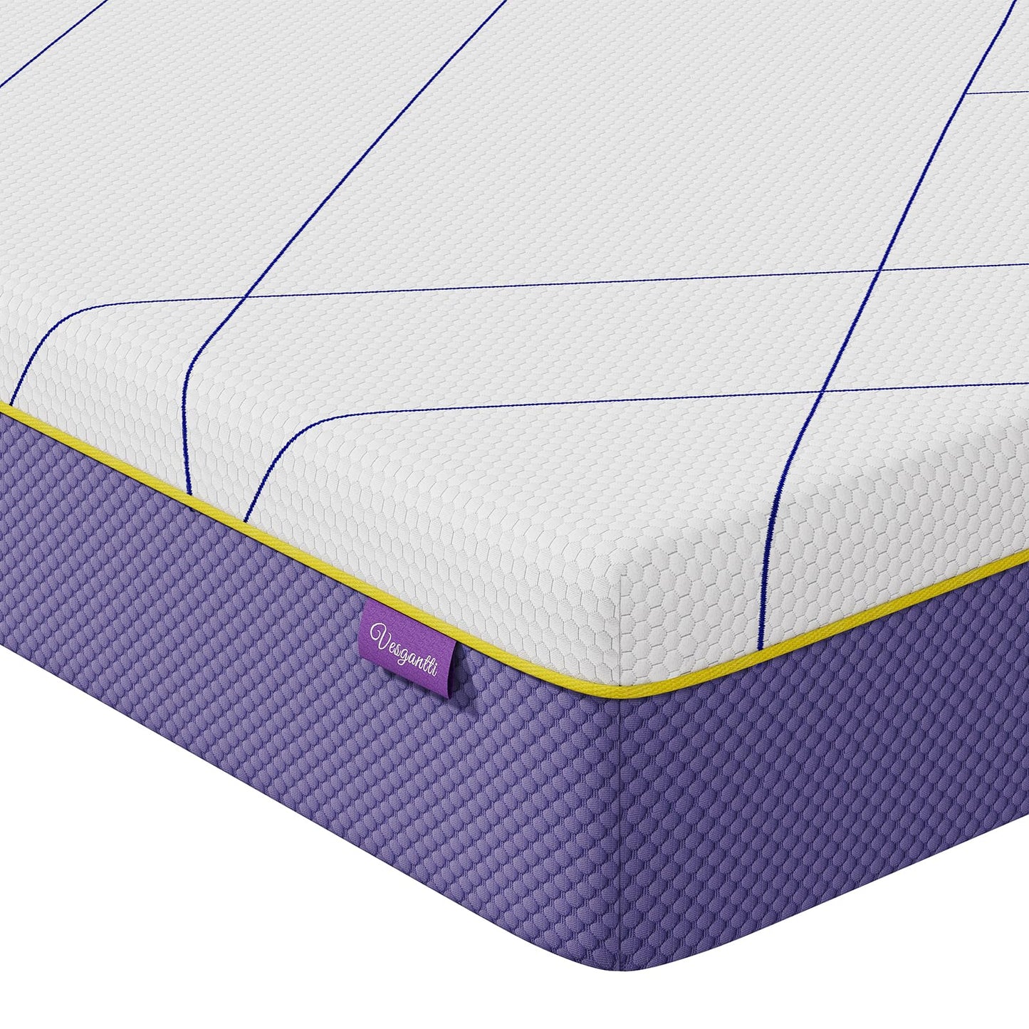 Vesgantti 18CM Cooling Gel Memory Foam Mattress - King Size, Medium Firm