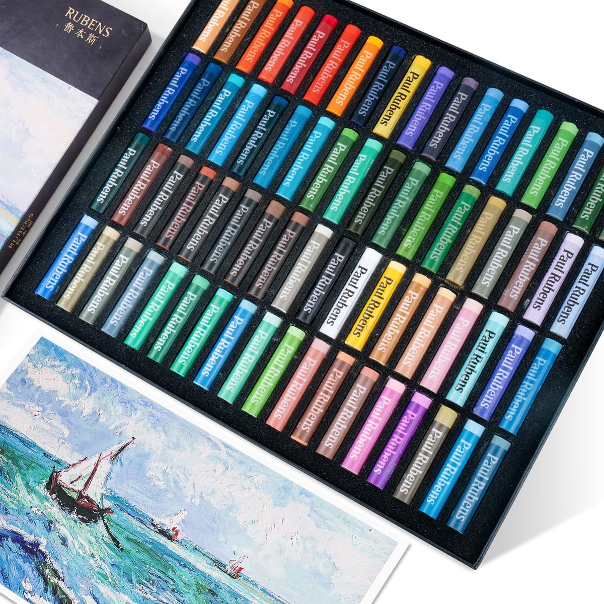 Paul Rubens Oil Pastels Set, 72 Colours Soft Pastels, Vibrant and Creamy, Ideal for Draw Sea and Landscape, Art Supplies for Artists, Beginners,