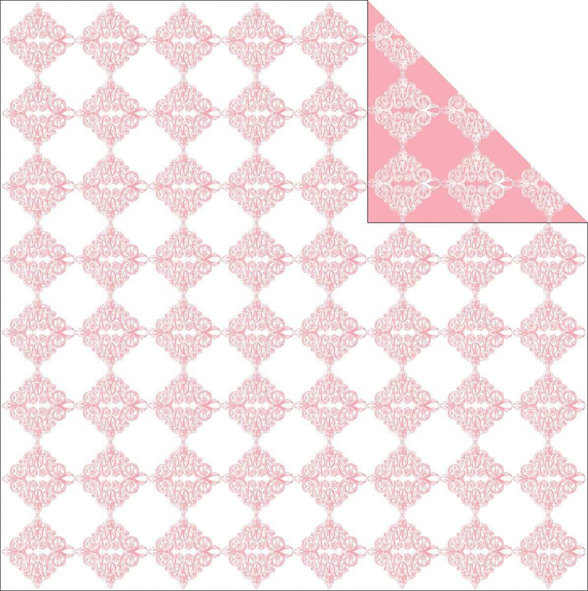 Grant Studios GTWED12-2141 Grace Taylor Wedding Paper 12 in. x 12 in.-Eternity Check - Case of 20
