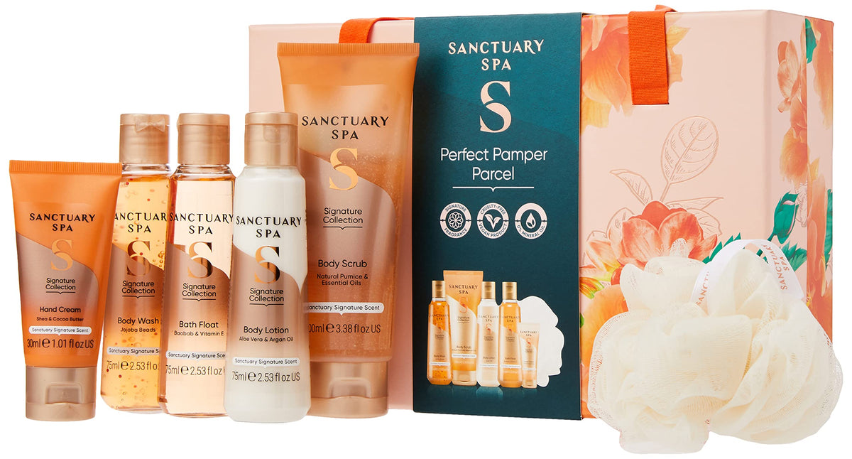 Sanctuary Spa Gift Set Perfect Pamper Parcel Gift For Women, Birthday, Christmas, Vegan And Cruelty Free 355 Ml