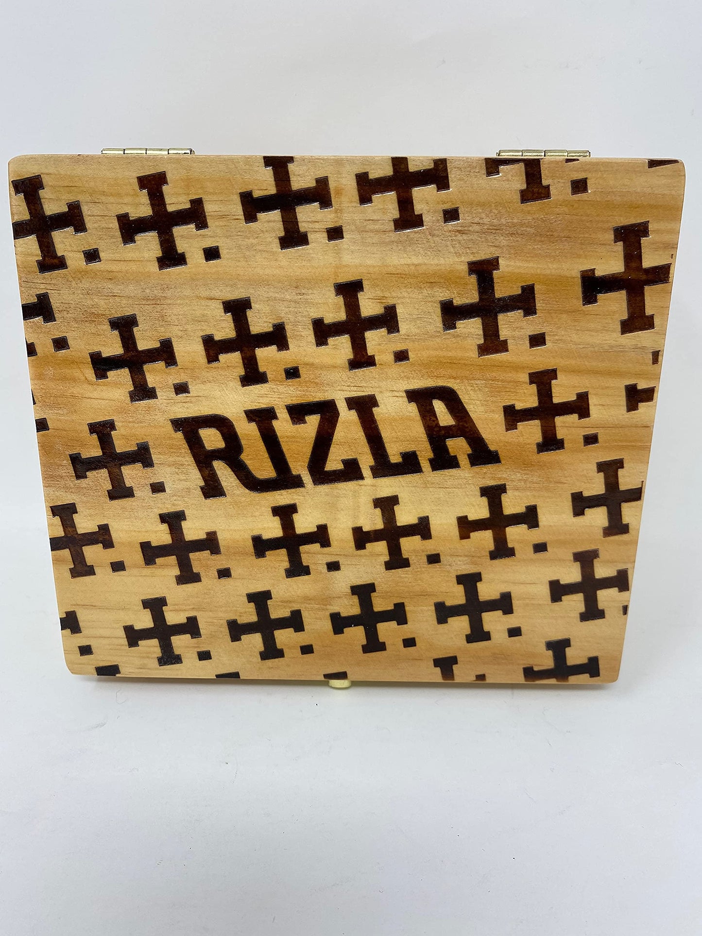 SUTUS OFFICIAL RIZLA WOODEN STORAGE BOX WITH ROLLING PLATFORM