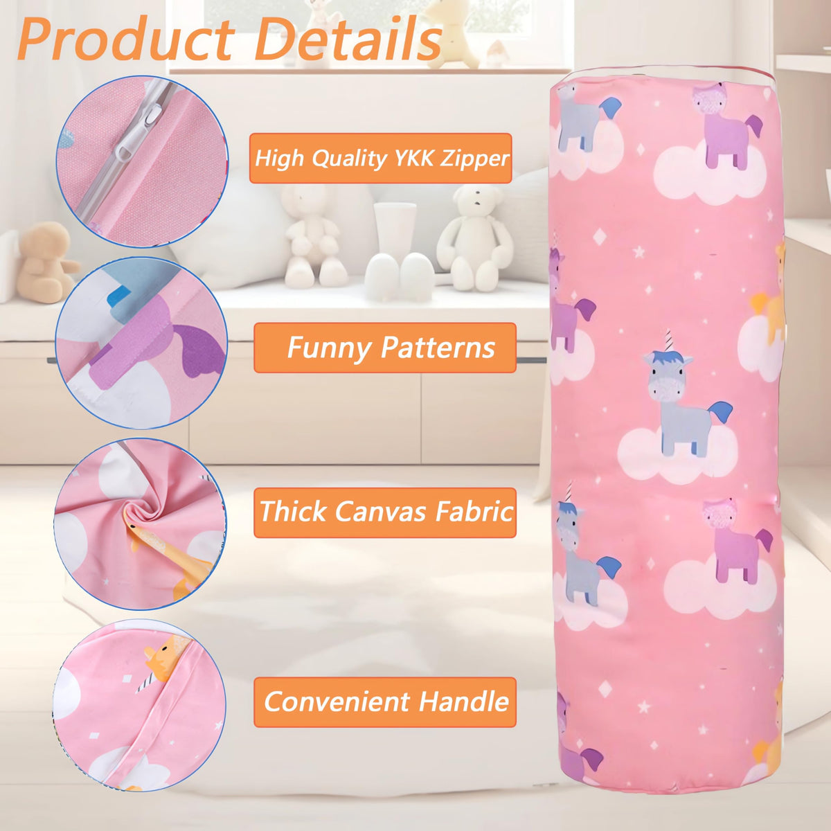 Lansls Bean Bags/Storage for Plush Toys, Pillar Storage for Plush Toys, Things and Seats for Children, Boys and Girls, Sailing Cotton