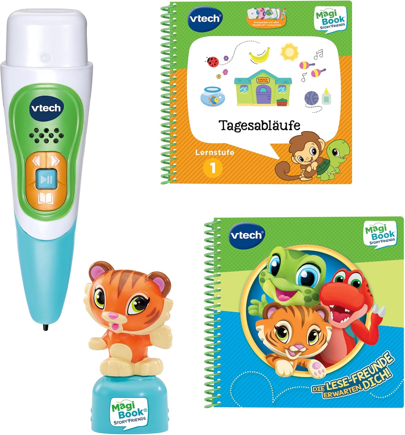 Vtech Magibook Story'Friends with Book Daily Sequences Learning Level 1, New but open box, tested, German language