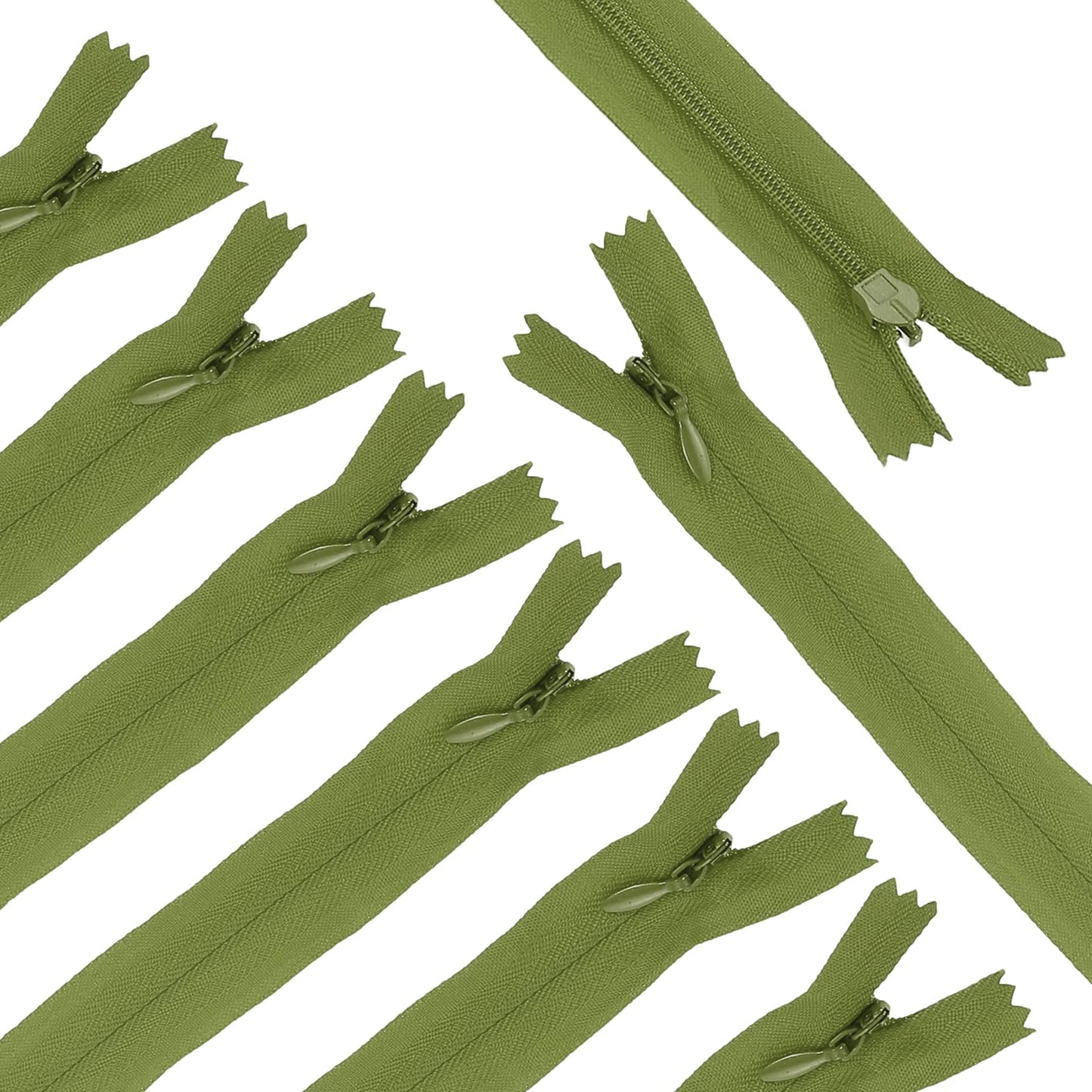 sourcing map 30Pcs 25cm/10-Inch Nylon Coil Zippers, #3 Closed End Separating Jacket Zippers Bulk Frame Replacement for Tailor Sewing Bag Craft